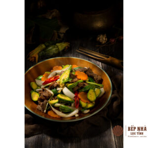 애호박순과 소고기 볶음