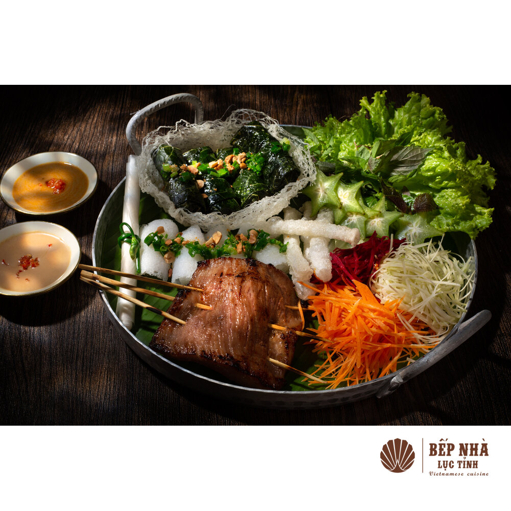 Thịt má heo Iberico hai món